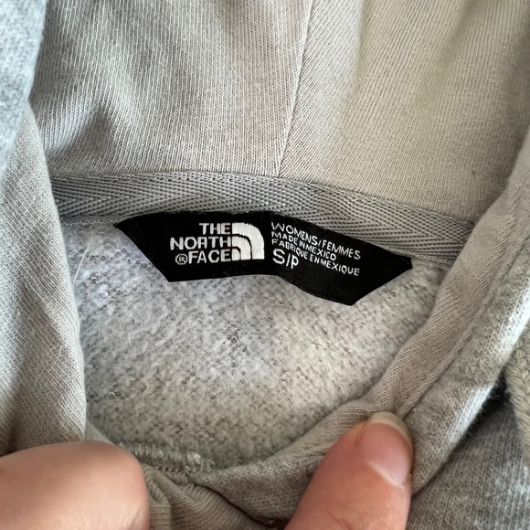 Women's North Face Light Gray Heather Urban Navy Trivet Pullover Hoodie Size S - Picture 9 of 15